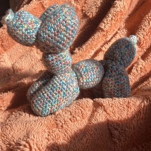 Multicolor Knitted Balloon Dog Decor